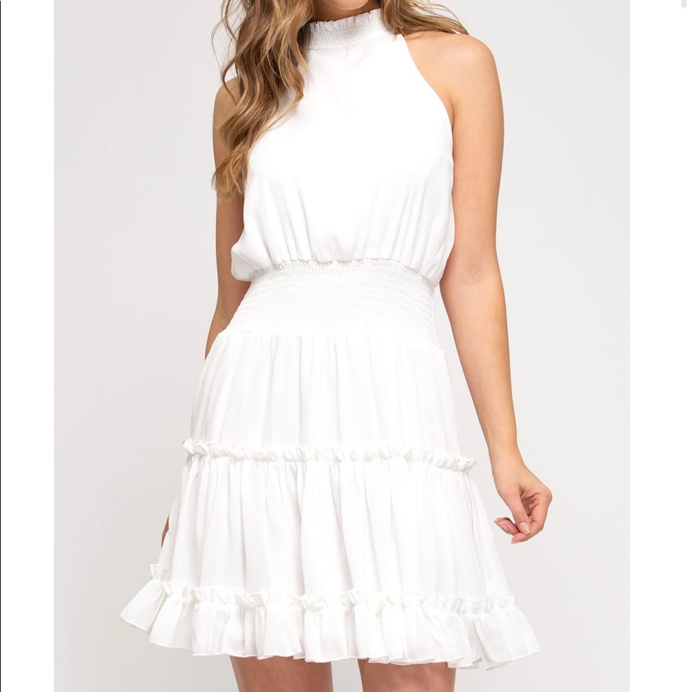 She + Sky white dress
